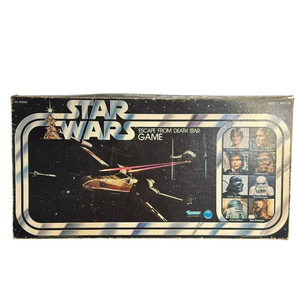 VTG 1977‎ Star Wars Escape from Death Star Board Game – Box Wear MISSING PIECES